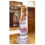 Paisley Mesh Maxi Dress