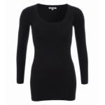 Black Scoop Neck Jumper