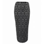 Jacquard Effect Midi Pencil Skirt