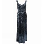 Midnight Blue Full Length Sequin Dress