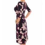 Plum Floral A Line Dress