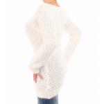 Ivory Chunky Knit Scoop Neck Jumper