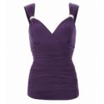 Purple Crystal Diamante Top