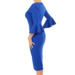 Blue Bell Sleeve Midi Dress