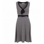 Navy and White Stripe Fit & Flare Dress