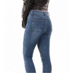 Denim Biker Style Super-Skinny Jeans