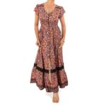 Paisley Print Button Through Maxi Dress