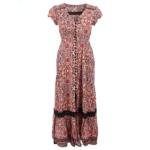 Paisley Print Button Through Maxi Dress