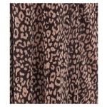 Animal Print V Neck Pleated Maxi Dress