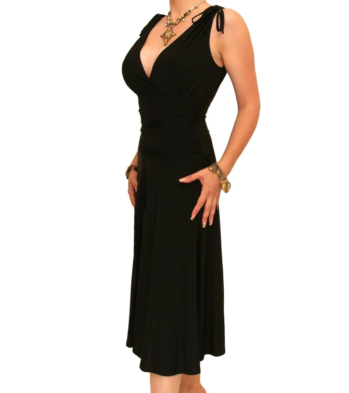 Black Grecian Style Dress