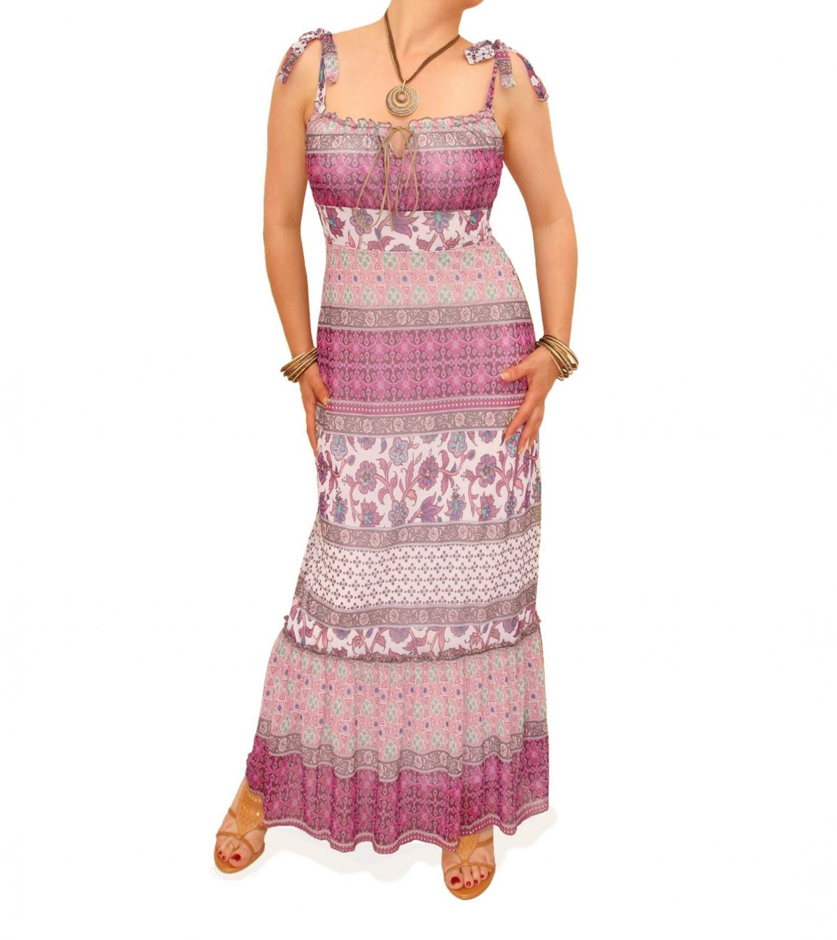 Paisley Mesh Maxi Dress